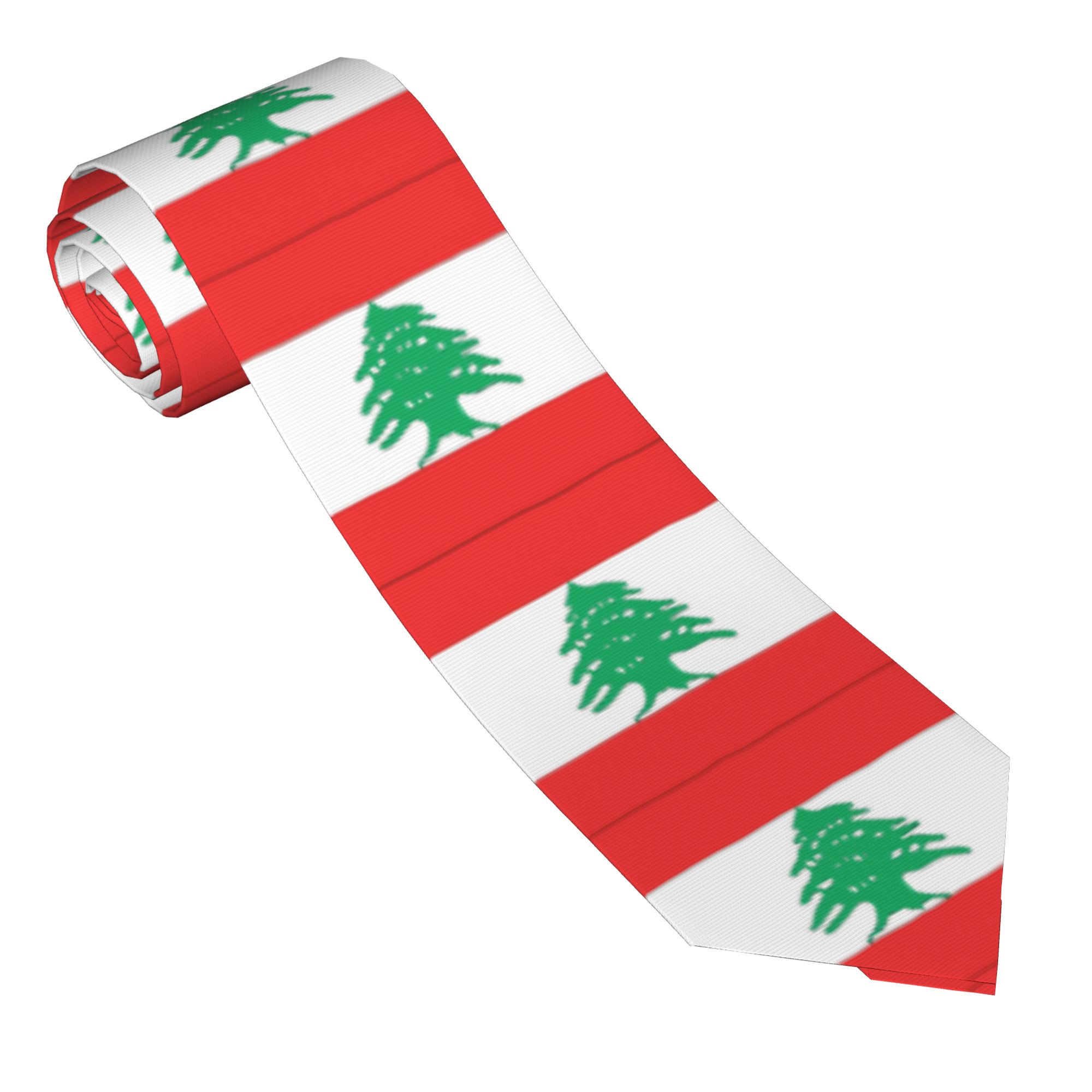 Men Accessories Lebanon - Corbata con la Bandera del Líbano,
