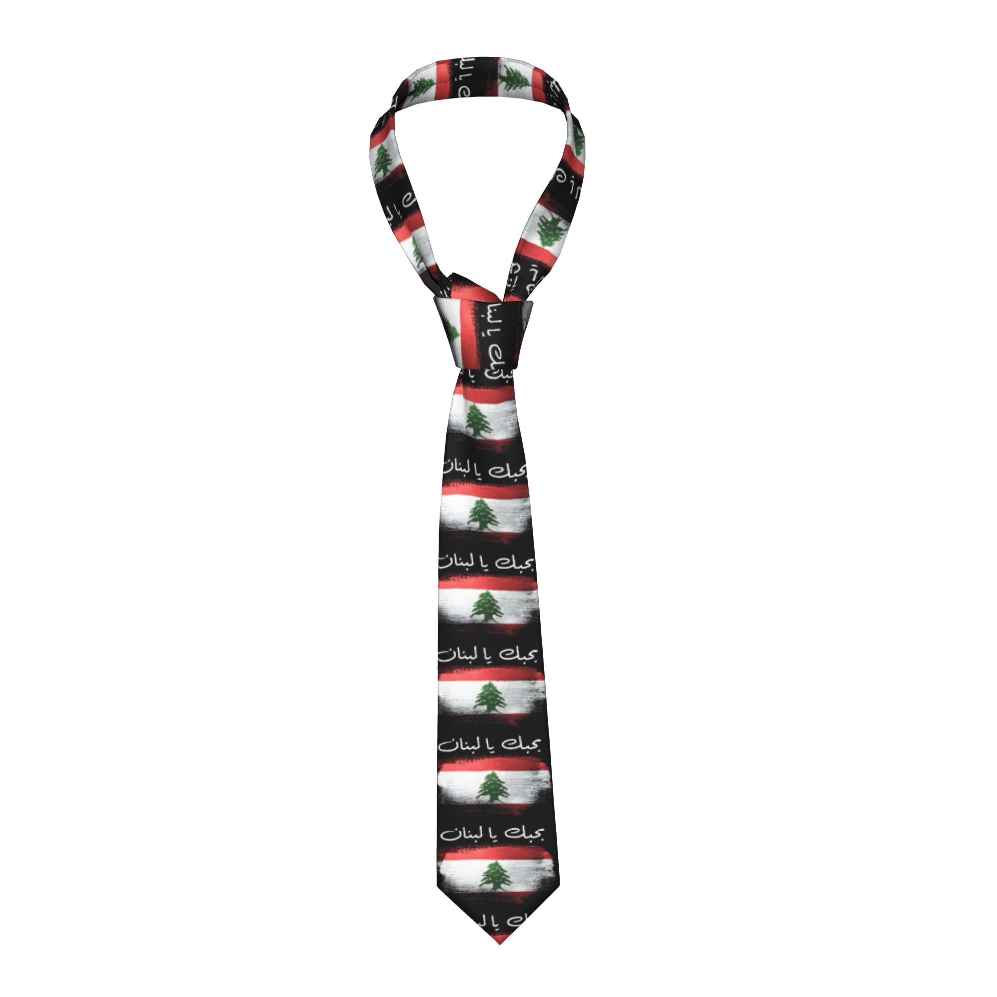 Men Accessories Lebanon - Corbata con la bandera del Líbano,
