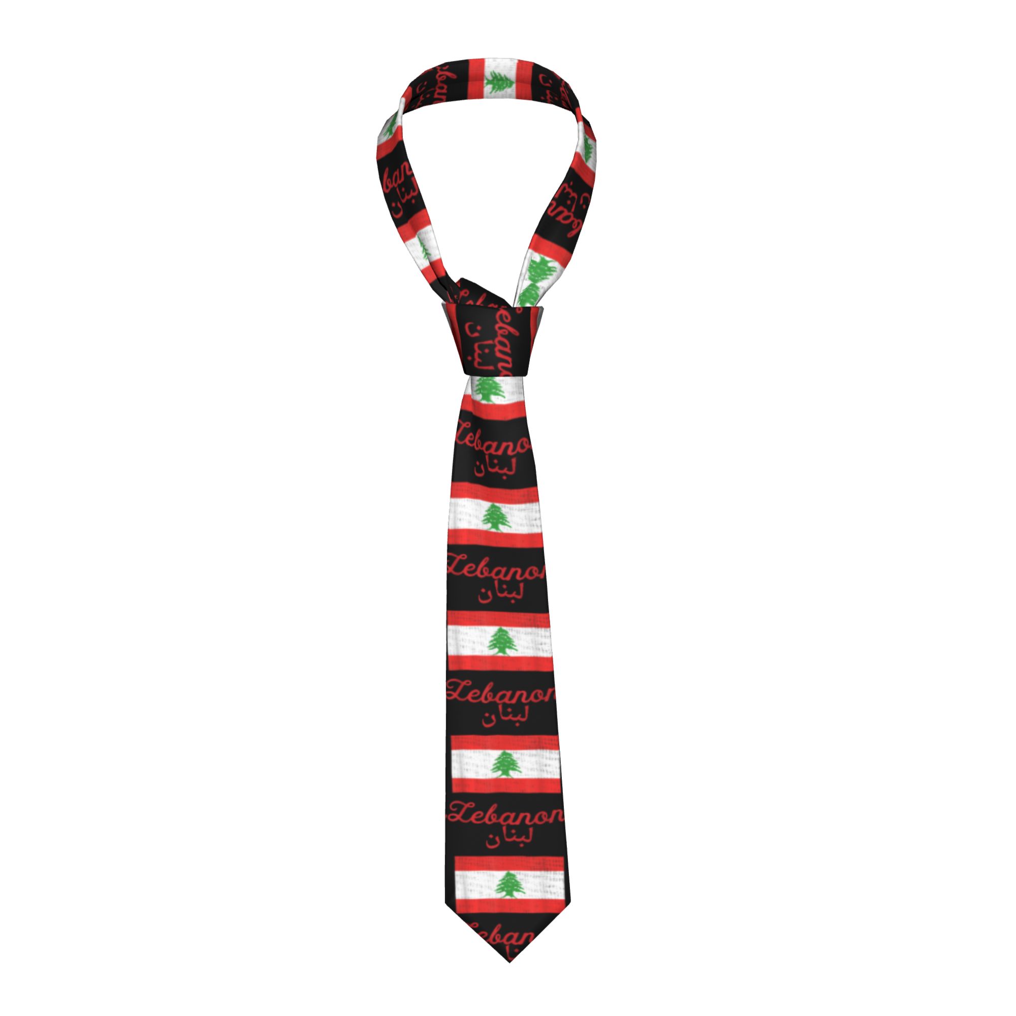 Men Accessories Lebanon - Corbata con la bandera del Líbano,