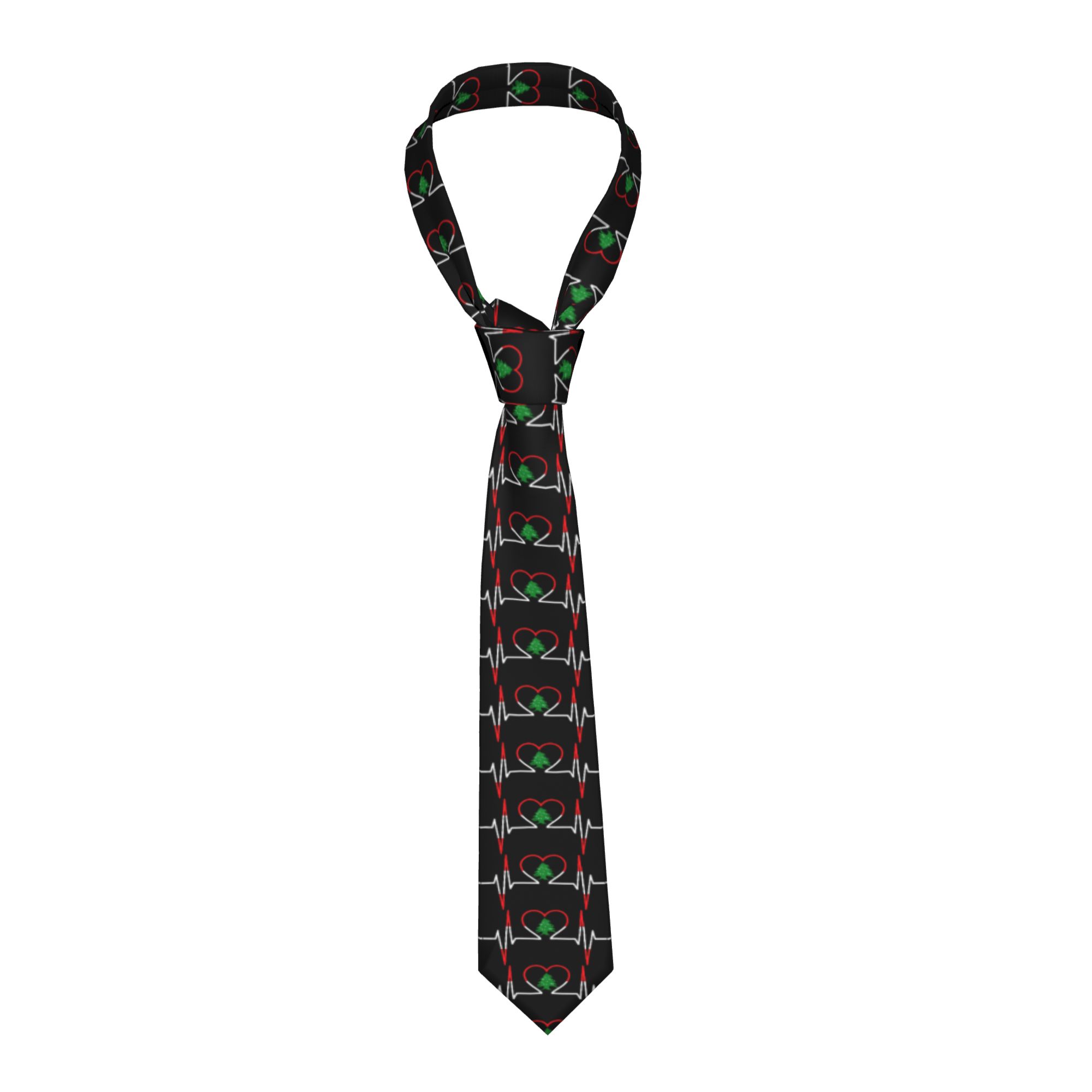 Men Accessories Lebanon - Corbata con diseño de electrocardiograma (ECG)