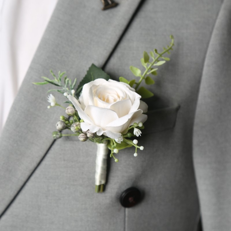 Men Accessories For Wrist - Traje de boda ramillete hombre flor