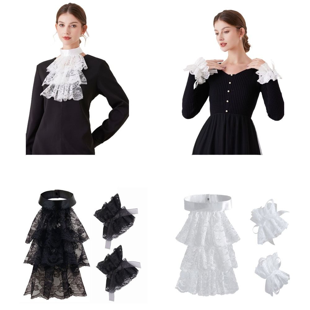 Men Accessories For Wrist - Cuello Jabot de Encaje Victoriano de