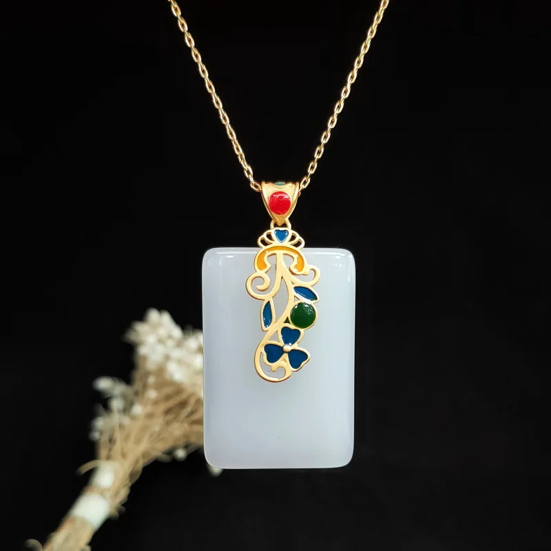Men Accessories Pendant - Collar con colgante de Jade para