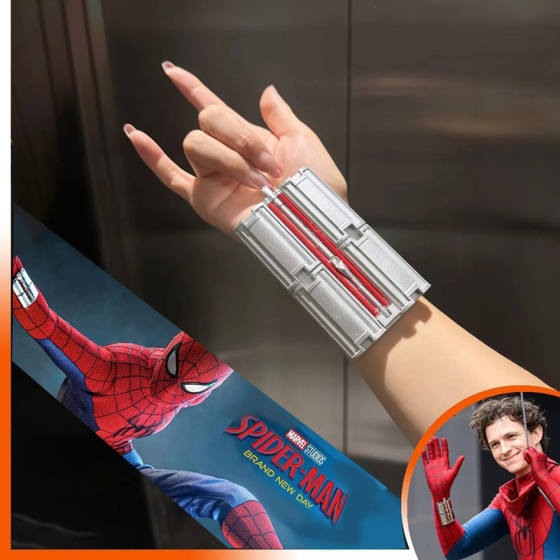 Men Accessories Brand - Lanzador de Telarañas Magnético de Spider-Man,
