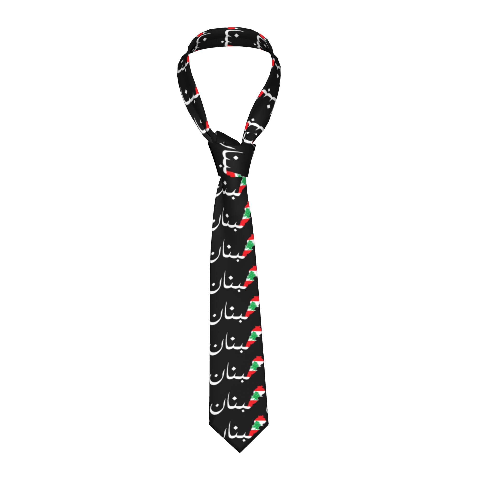 Men Accessories Lebanon - Corbata con diseño de mapa de
