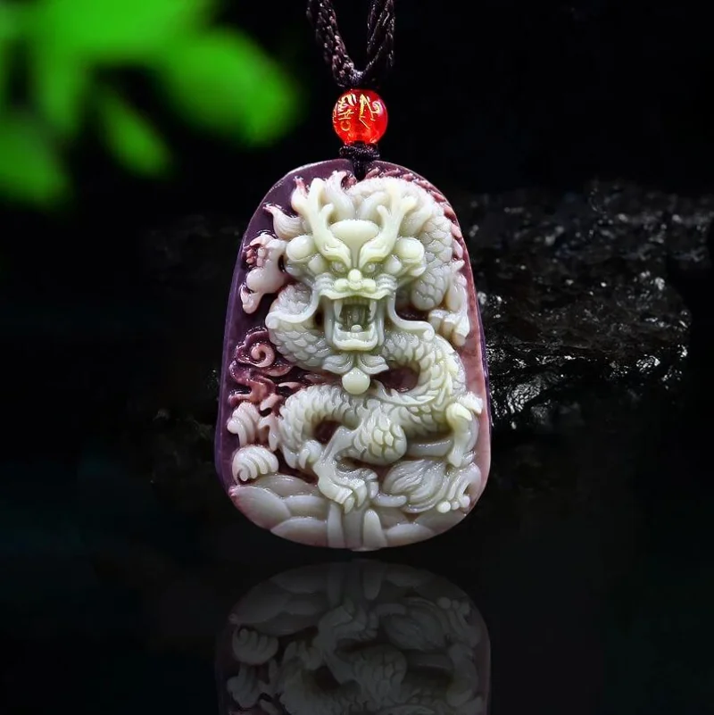 Men Accessories Pendant - Collar con colgante de dragón de
