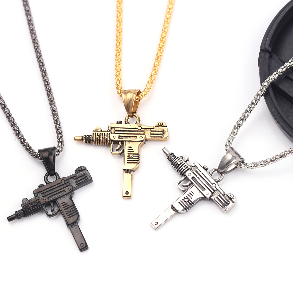 Collar con Colgante de Pistola - Men Accessories Pendant reseña y precio