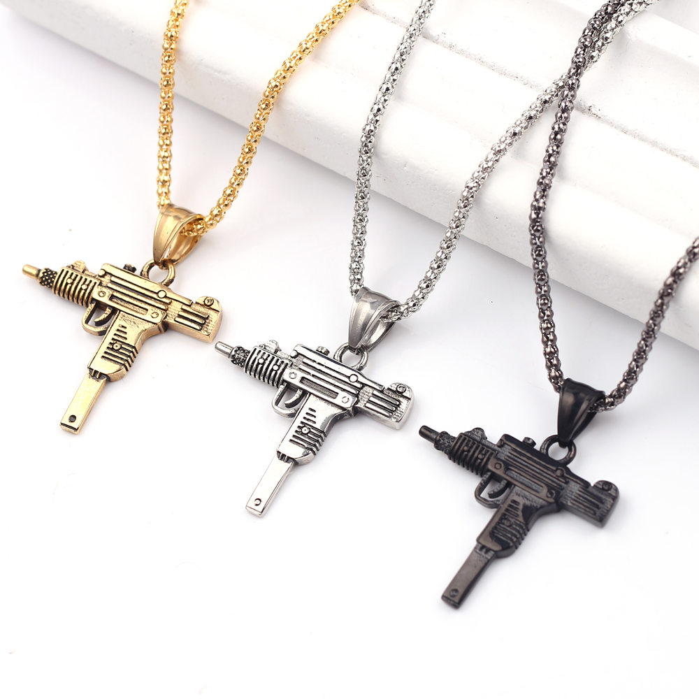 Collar con Colgante de Pistola - Men Accessories Pendant reseña y precio