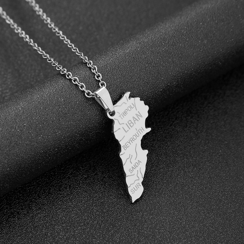 Collar con mapa del Líbano de  - Men Accessories Lebanon reseña y precio