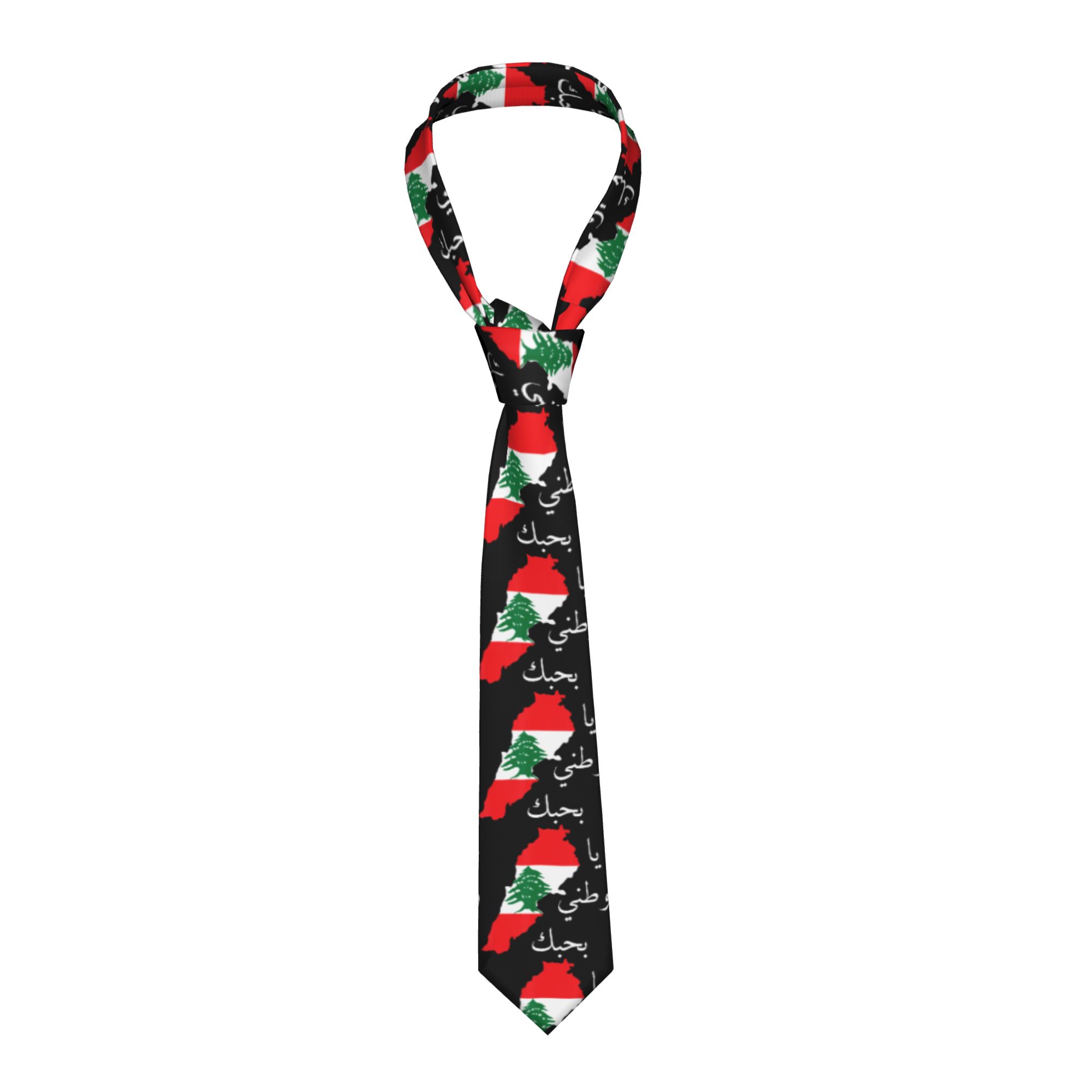 Corbata con Mapa de la Bandera - Men Accessories Lebanon reseña y precio