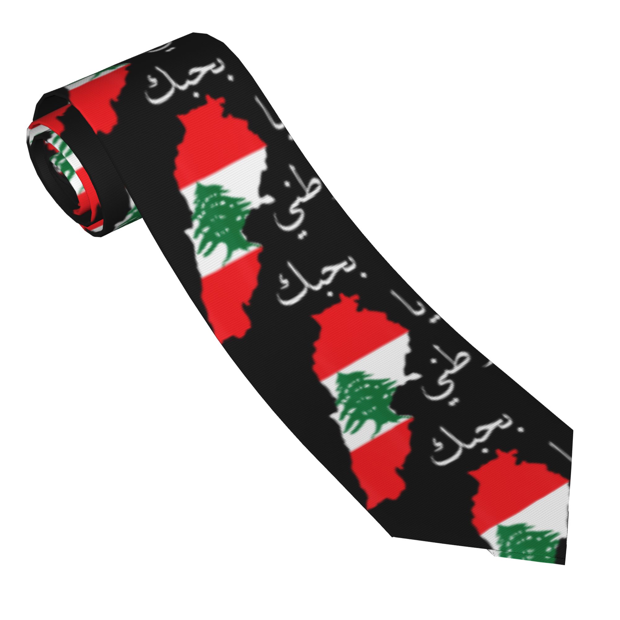 Corbata con Mapa de la Bandera - Men Accessories Lebanon reseña y precio