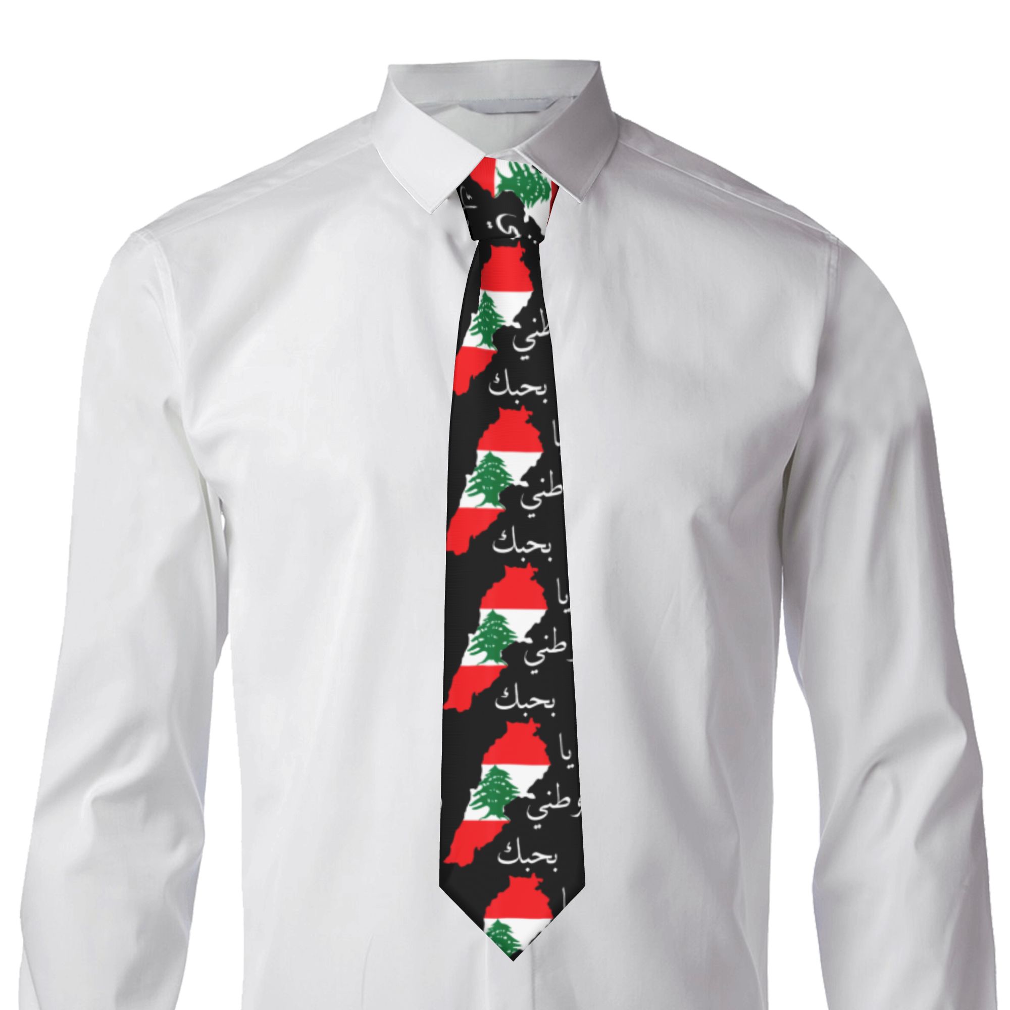 Corbata con Mapa de la Bandera - Men Accessories Lebanon reseña y precio