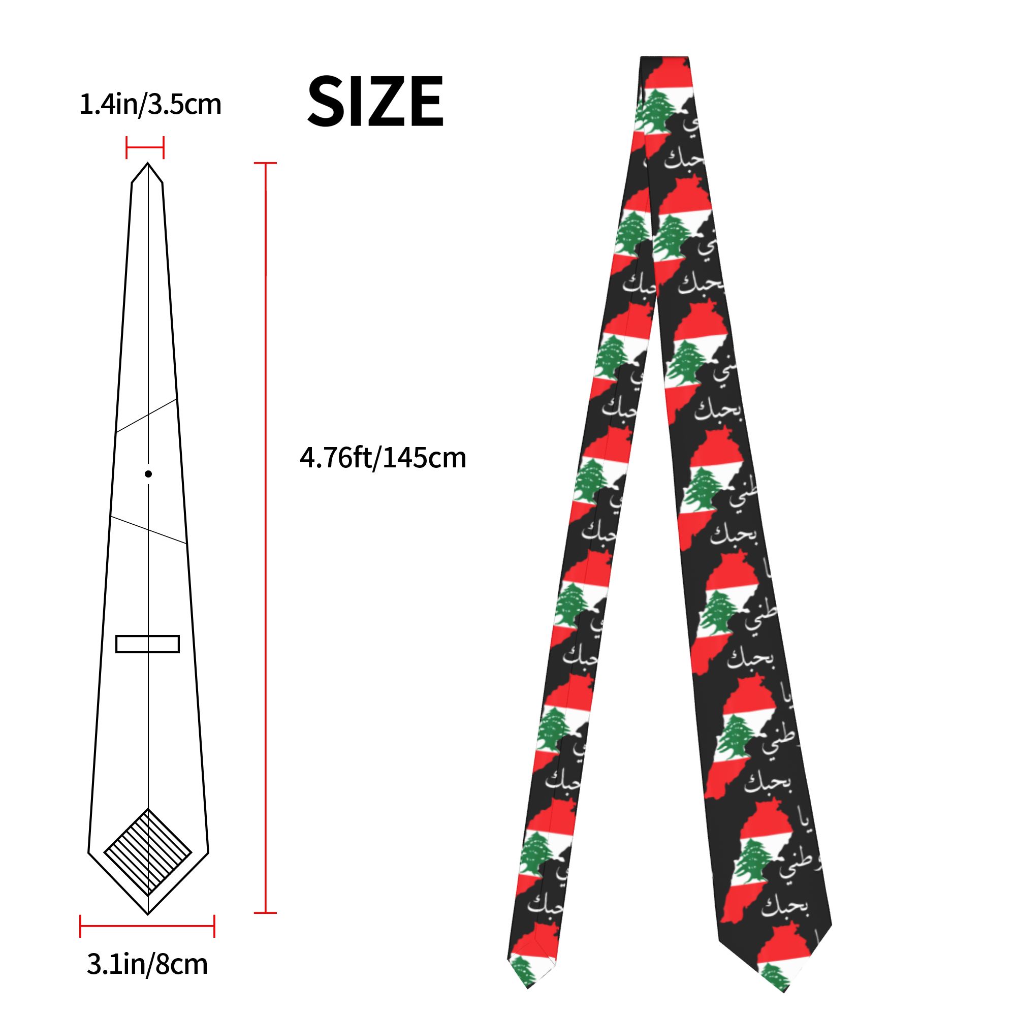 Corbata con Mapa de la Bandera - Men Accessories Lebanon reseña y precio