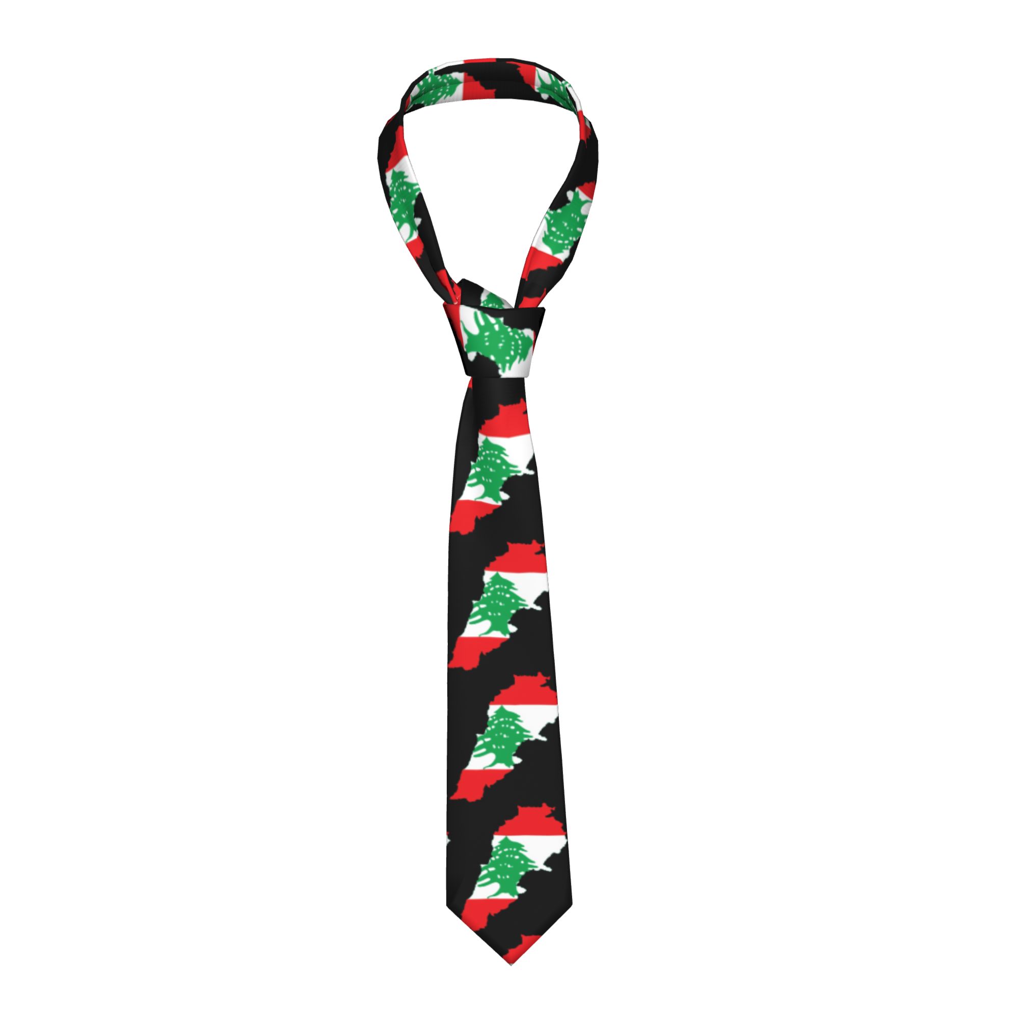 Corbata con Mapa de la Bandera - Men Accessories Lebanon reseña y precio