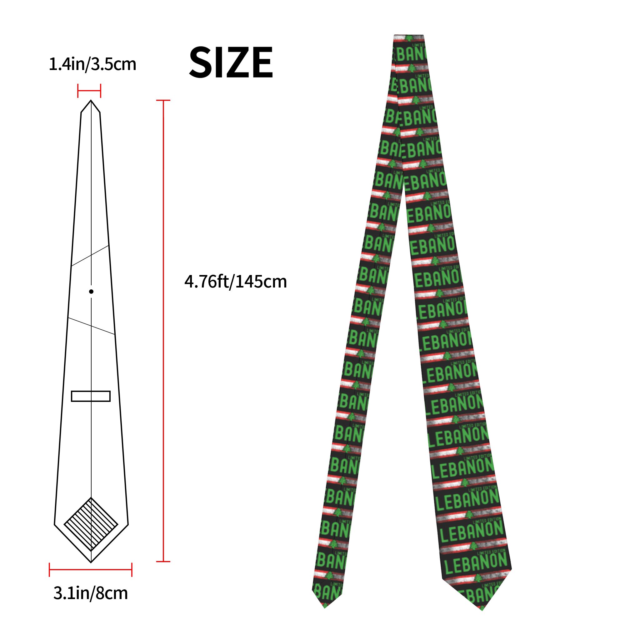 Corbata Patriótica con Diseño  - Men Accessories Lebanon reseña y precio
