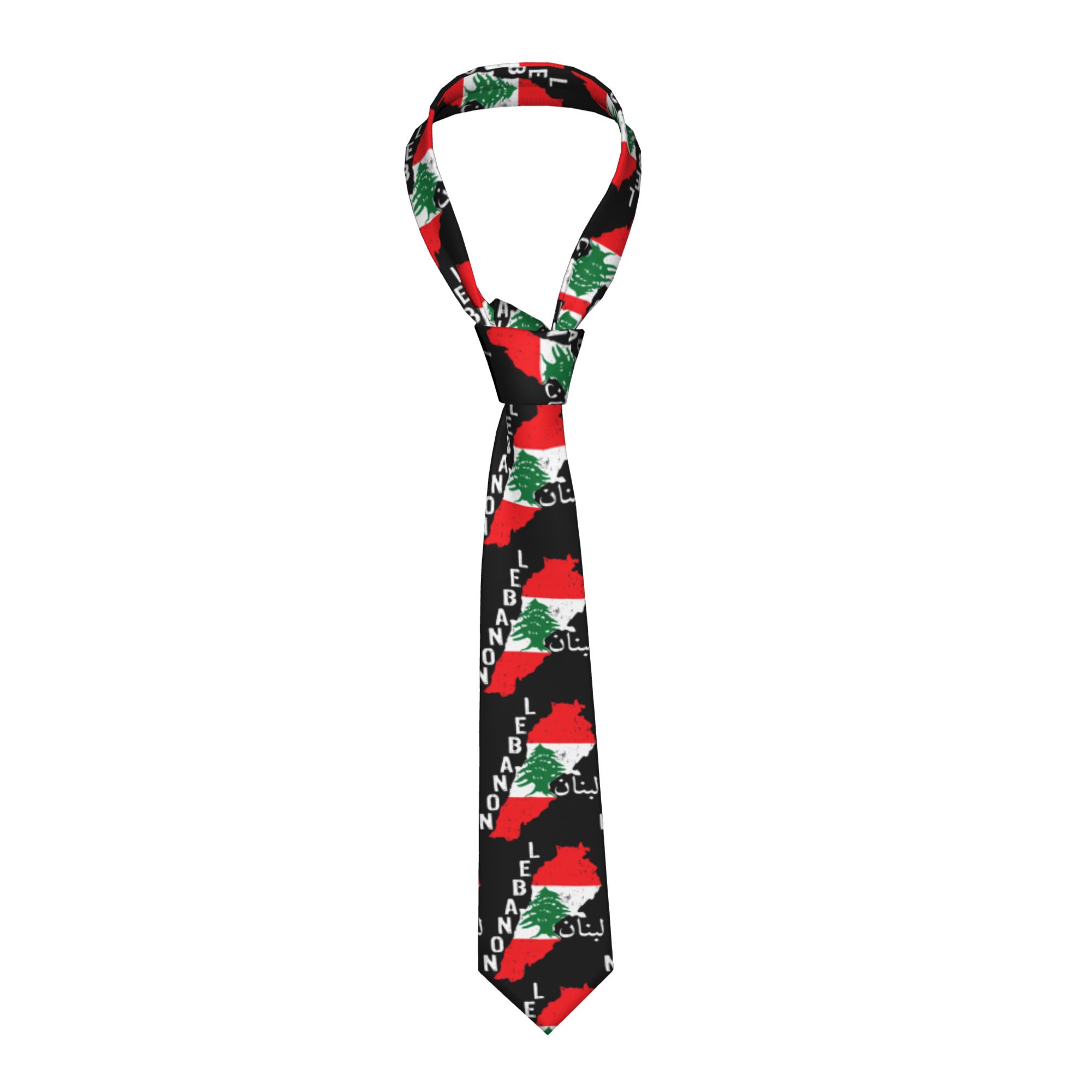 Corbata con Mapa de la Bandera - Men Accessories Lebanon reseña y precio