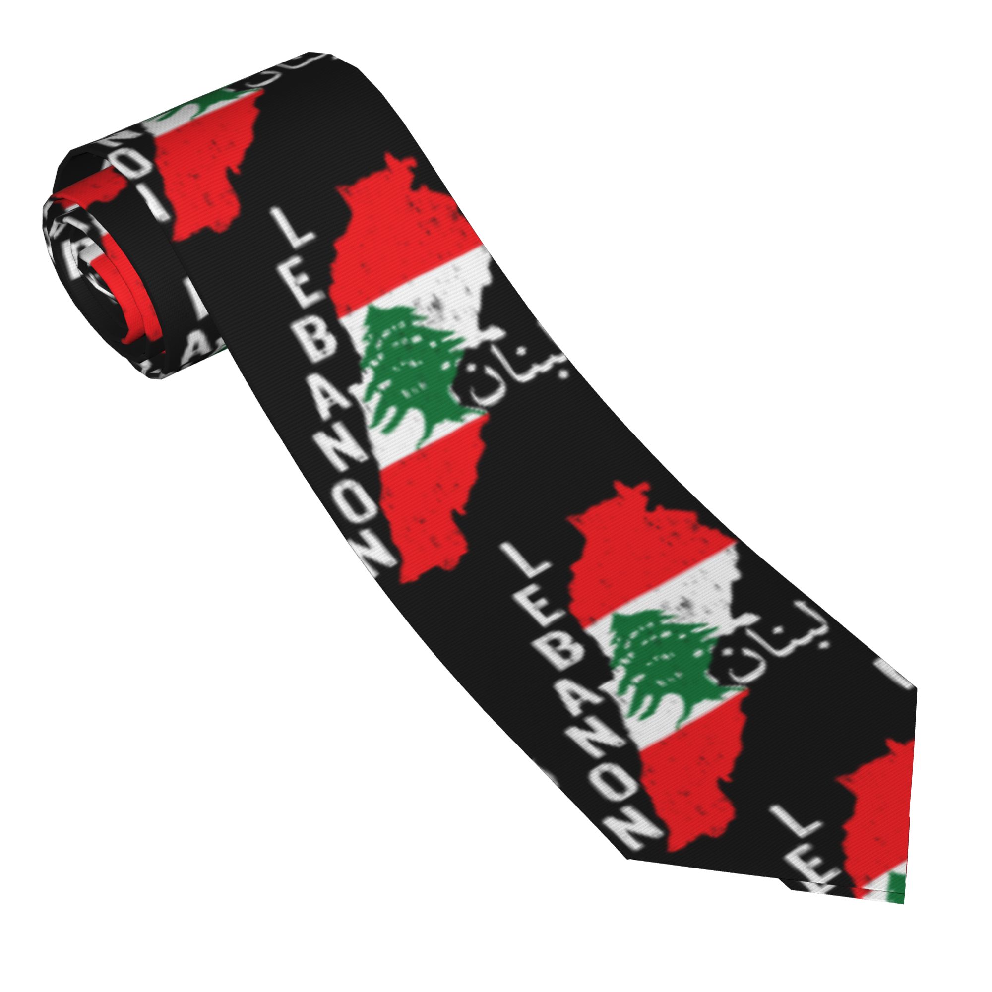 Corbata con Mapa de la Bandera - Men Accessories Lebanon reseña y precio