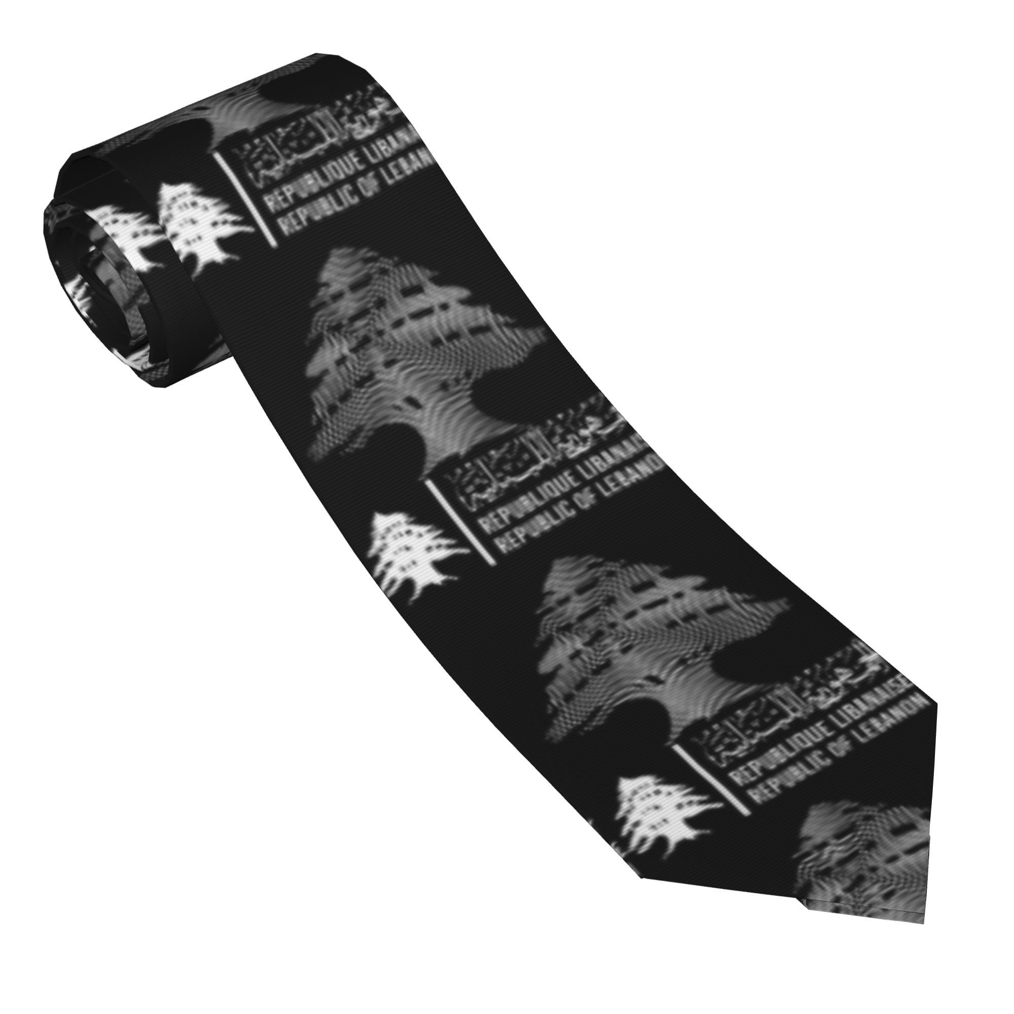 Corbata con diseño de mapa de  - Men Accessories Lebanon reseña y precio