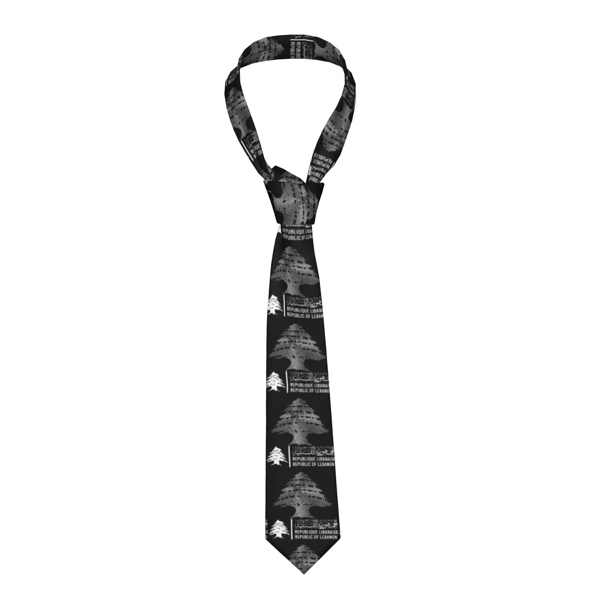 Corbata con diseño de mapa de  - Men Accessories Lebanon reseña y precio