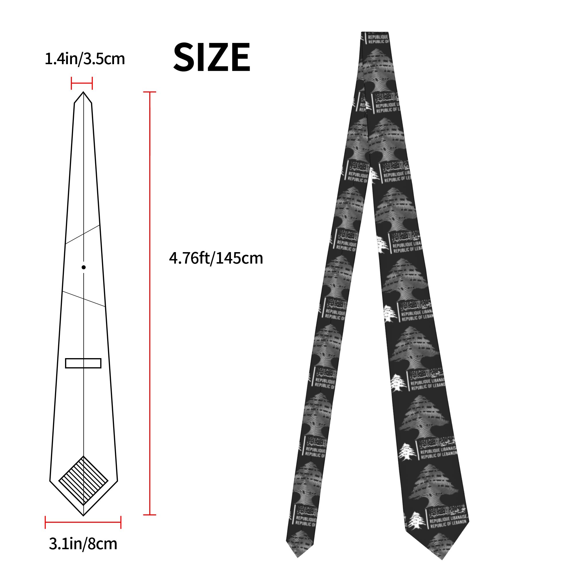 Corbata con diseño de mapa de  - Men Accessories Lebanon reseña y precio