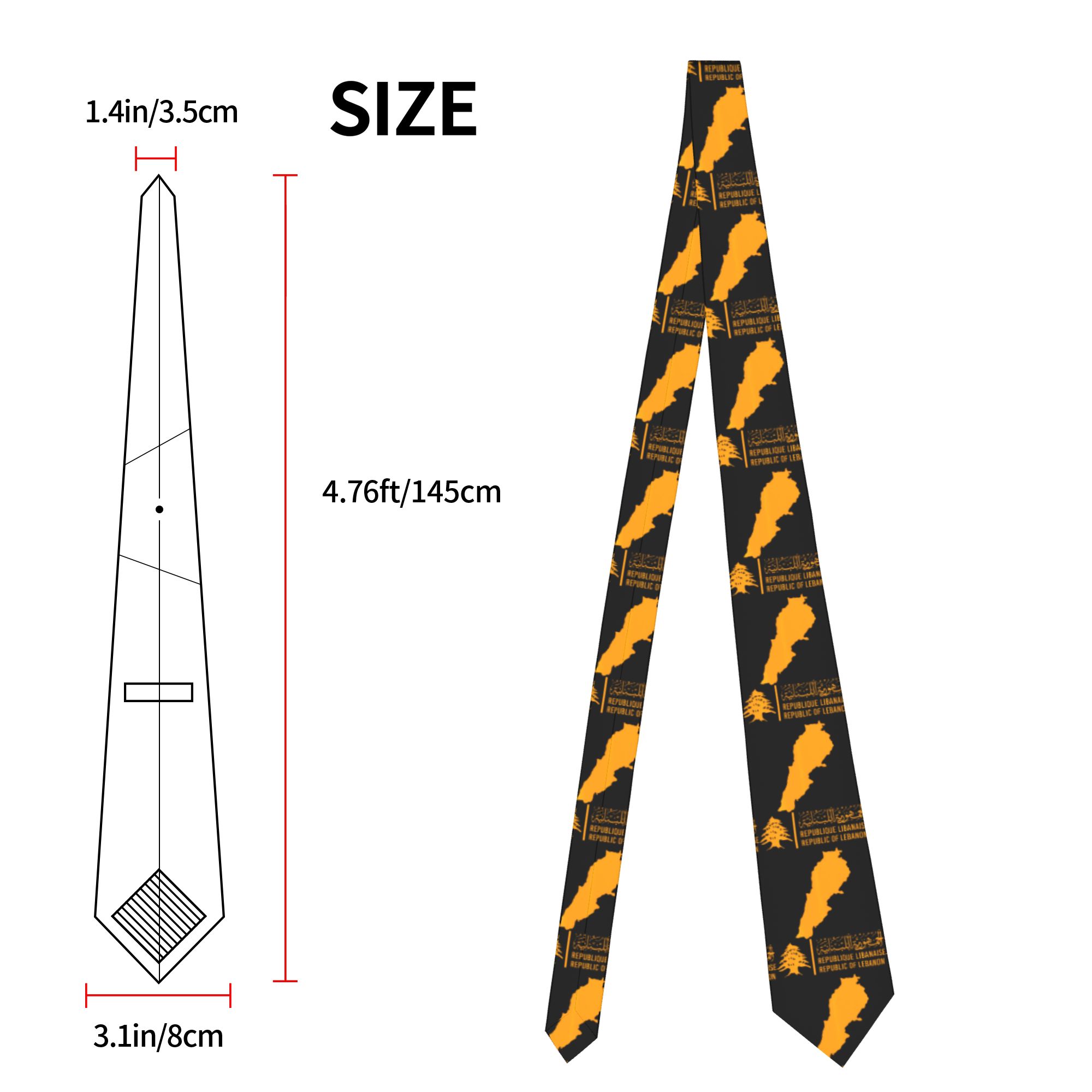 Corbata informal con mapa de l - Men Accessories Lebanon reseña y precio