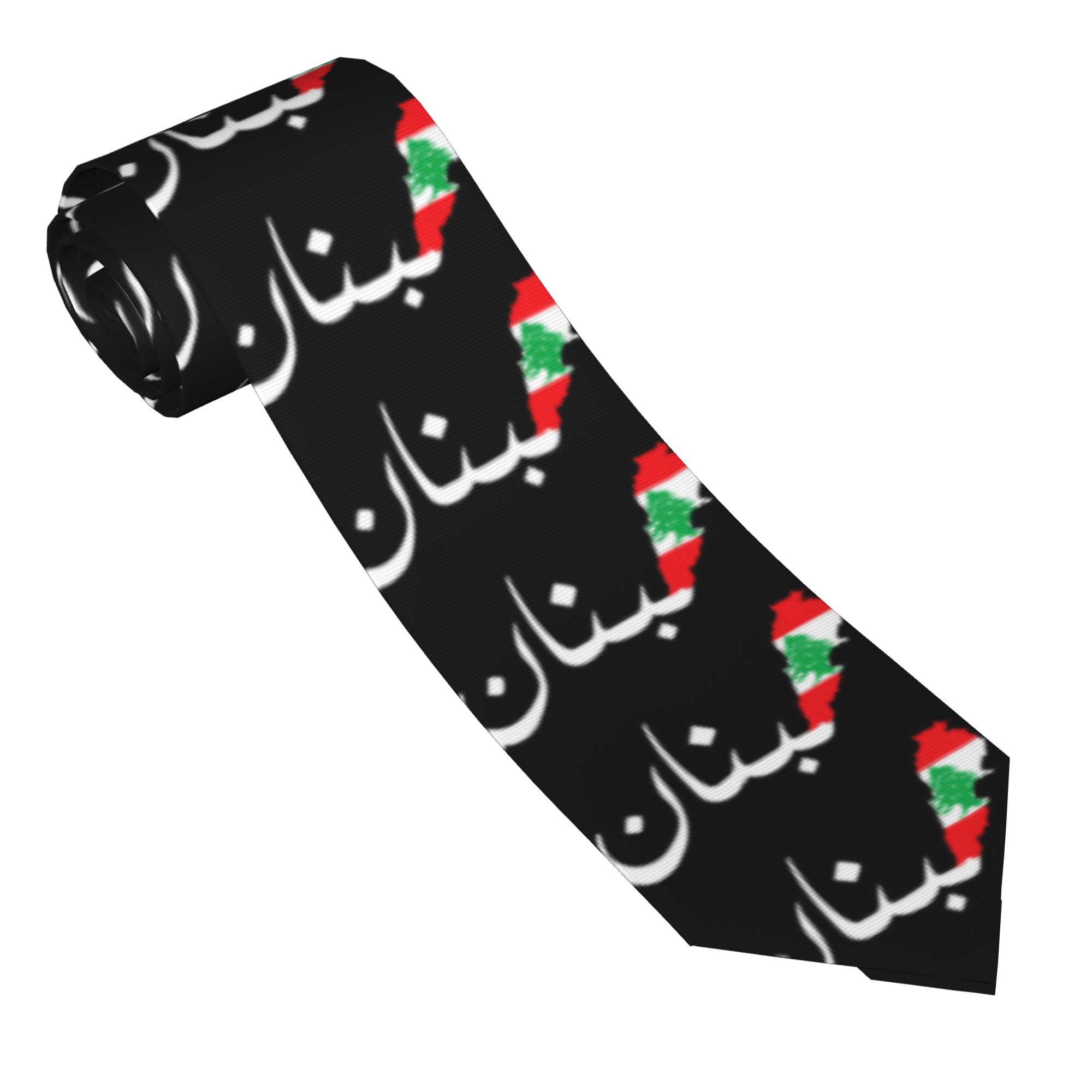 Corbata con diseño de mapa de  - Men Accessories Lebanon reseña y precio